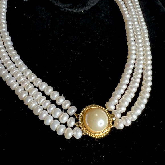 Vintage pearl choker (real pearls) - Picture 1 of 4